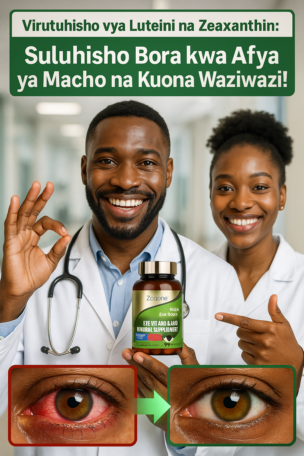 Luteni na Zeaxanthin Virutubisho